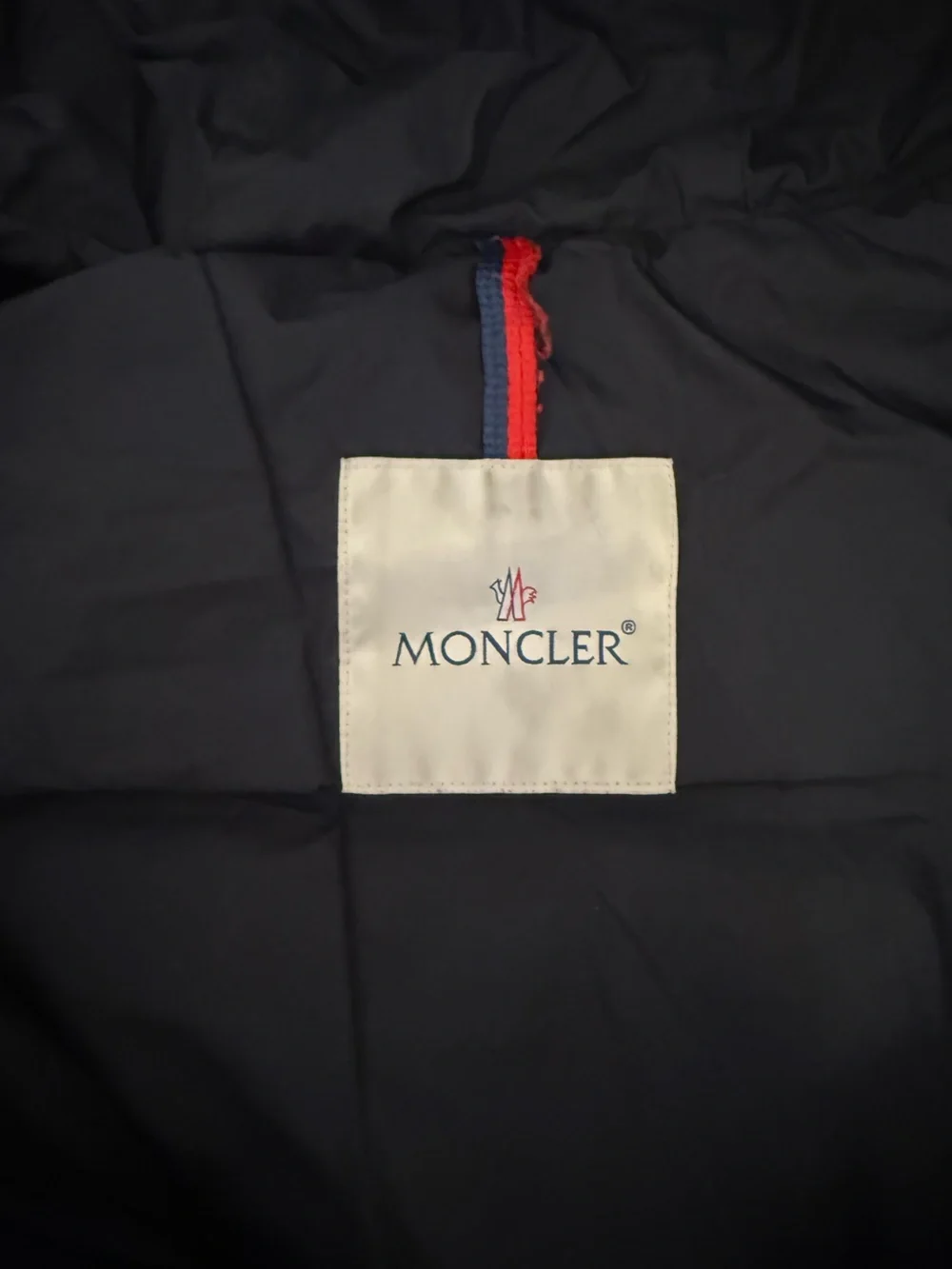 Moncler Navy Quilted Puffer Jacket with Hood